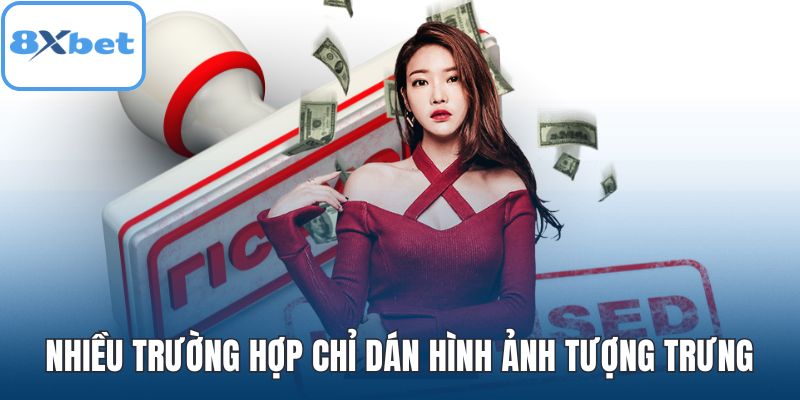 Nhiều trường hợp chỉ dán hình ảnh tượng trưng
